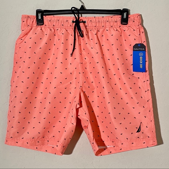 Nautica Other - Nautica Pale Coral Dolphin Swim Trunks Sz L